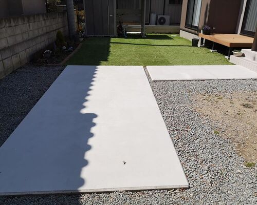 コンクリートの色ムラ補修