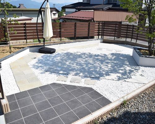 リゾート風の庭